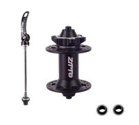Baoblaze Mozzo Bici Mozzo Bicicletta Mozzo Anteriore Mozzo Ruota con Cuscinetti Riduce Attrito Corpo in Lega di Alluminio per Spaziatura 100 Cm Compatibile con, Nero, 28 Fori