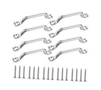 Baoblaze Occhielli per Kayak, Punto di Ancoraggio, Accessori per Il Fissaggio, Sostituzione Diretta Antiscivolo con Viti, Maniglia per Kayak in Acciaio, 8 Pezzi