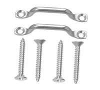 Baoblaze Occhielli per Kayak, Punto di Ancoraggio, Accessori per Il Fissaggio, Sostituzione Diretta Antiscivolo con Viti, Maniglia per Kayak in Acciaio, 2 Pezzi