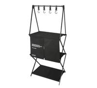 Baoblaze Organizer da Campeggio Pieghevole Multiuso Scaffale Pieghevole da Esrno Salvaspazio Rastrelliera Portaoggetti con Gancio per Spazi Compatti, A 3 Livelli