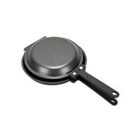 Baoblaze Pa Antiaderente Rotonda Piatta Acciaio Al Carbonio Compatta per Preparazione Pancake, Quotidiana, Grigio Verde