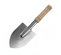 Baoblaze Paletta da Giardinaggio in Ferro Solido Manico Ergonomico Affilata Resistente Alla Ruggine Facile da Lavare Adatta per Amanti Interno Esterno, Manico In Legno Grande