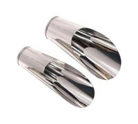 Baoblaze Paletta da Giardinaggio Paletta Pala Cucchiaio Mestolo per Rinvaso in Acciaio Inox Bocca Aperta per Riempire Fioriere, Set Da 2 Pezzi Taglia Media E Grande