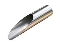 Baoblaze Paletta da Giardinaggio Paletta Terriccio Cucchiaio Trapiantatore Attrezzo in Acciaio Inox Antiruggine con Base Sigillata per Uso Pulito E Ordinato Adatta a Vasi Serre, 17.5 Cm X 3.7 Cm