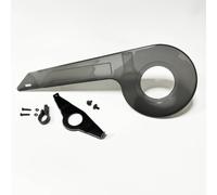 Baoblaze Paracatena Bicicletta Paracatena Copricatena Protezione Catena Copricorona in PP Affidabile Copre Pignone E Catena per per 32-36 Denti Adatto a, Trasparente Nero Con Fissaggio Posteriore