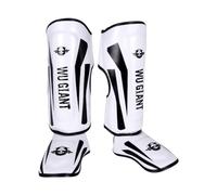 Baoblaze Parastinchi, parastinchi per Collo del Piede, robuste Attrezzature protettive Regolabili per Le Gambe per Boxe Karate Muay Thai Parastinchi Kung Fu, Bianco, m