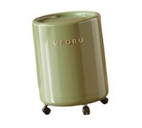 Baoblaze Pattumiera con Ruote, Secchio per Carta straccia, Versatile Cestino per la Spazzatura Domestica per Bagno, casa, Camera da Letto, Verde