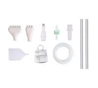 Baoblaze Penna per pittura a diamante, pennarelli a ventosa facili da usare con vassoio portaoggetti, filtro, tubo per lavori artistici, Penna Esagonale Bianca