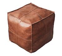 Baoblaze per pouf marocchino Hassock Storage per cuscino ottomano Premium Room, marrone quadrato