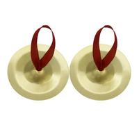 Baoblaze Percussioni per Bambini Cimbali a Dita Strumenti Musicali Accessorio Ritmico Mini in Rame Finitura Metallizzata Tono Chiaro Cinghia con Nastro Adatto