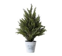 Baoblaze Piccolo Albero di Natale Artificiale in cipresso, Mini Albero di Natale da Tavolo, cespuglio di cipresso Finto in Vaso per, mensola del,