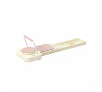 Baoblaze Pilates Reformer Compatto Macchina Attrezzo Tavola Pieghevole per Movimento a Basso Impatto E Stretching Base Stabile E Prese Ergonomiche , Bianco Riso