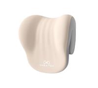 Baoblaze Poggiatesta in memory foam per sedia da scrivania, supporto per il collo, cuscino per dormire, cuscino per il collo, lavoratore, Beige Grigio