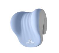 Baoblaze Poggiatesta in memory foam per sedia da scrivania, supporto per il collo, cuscino per dormire, cuscino per il collo, lavoratore, Blu Grigio