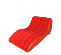 Baoblaze Poltrona Reclinabile Gonfiabile S a Forma di Chaise Longue Lettino Divano in Pvc Flock con Braccioli a Rullo E Supporto Lombare Adatta a Camera da, color to 1, Taglia Unica
