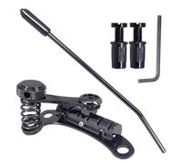 Baoblaze Ponte Tremolo per Chitarra Elettrica Ponte Roller Ponte Vibrato Ponte Tailpiece Movimenti Espressivi con Braccio E Finitura in Lega di Zinco con, Nero