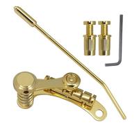 Baoblaze Ponte Tremolo per Chitarra Elettrica Ponte Roller Ponte Vibrato Ponte Tailpiece Movimenti Espressivi con Braccio E Finitura in Lega di Zinco con, Oro