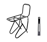 Baoblaze Porta Bici Porta Frontale Portaborse Supporto Anteriore Staffa Anteriore in Lega di Alluminio Montaggio Facile su Forcella Stabilità per Borse E, Portapacchi Anteriore Upgr.