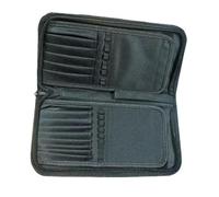 Baoblaze Porta pennelli per artisti, 15 scomparti, custodia compatta con cerniera, astuccio per penne e matite, per salone, uncinetto, manicure