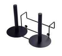 Baoblaze Porta Sacchetti a Rotolo Stabile, Supporto Sospeso A Doppia Testa per Sacchetti in Rotolo Continuo, Colore Nero