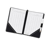 Baoblaze Porta segnapunti da Golf in Pelle PU, Pratico, Portatile, con Protezione per Il registro dei Metri, per segnapunti da Golf, Nero