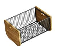 Baoblaze Portaoggetti in Filo Metallico, Grande Capacità, Organizer per, Fruttiera per L'organizzazione Della Del Soggiorno, L