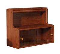 Baoblaze Portaspezie Credenza Armadietto con Ante Scorrevoli a Righe E Ripiano Superiore per Esposizione di Oggetti Quotidiani Adatto per Cucina Sala da Pranzo Piano di Lavoro