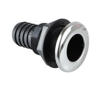 Baoblaze Raccordo Passante per Scafo, componente di Scarico del Ponte Raccordo Passante per Scafo Connettore di Troppo Pieno per Tubo Flessibile per, Nero 10.6x7x7cm