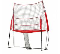 Baoblaze Rete da Allenamento Volleyball Rete da Pallavolo Rete Training Base Autoportante Doppia Zona di Lavoro per E Blocco Montanti Regolabili con Manicotti
