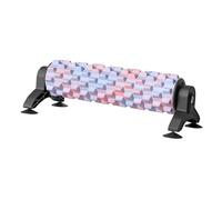 Baoblaze Rullo di Schiuma con 4 Ventose, Colonna Leggera, Rullo per Esercizi in Eva per Palestra Domestica, Ad Alta Densità, per Gambe, Schiena, Pilates, Sport, Rosa Blu