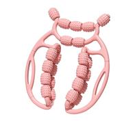 Baoblaze Rullo Massaggiante per Gambe Relax Roller a 20 Ruote, Strumento per Massaggio dei Tessuti Profondi, per Attrezzature da Bodybuilding, Sport Indoor, Co, Rosa