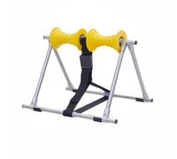 Baoblaze Rullo Massaggio Tripode Rullo Massaggio Gambe Rullo Massaggio Schiena Attrezzo Fitness Massaggiatore Manuale Struttura in Acciaio Inox Contorni, Giallo