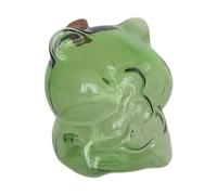 Baoblaze Salvadanaio in Vetro Ornamento Decorativo Risparmio Monete Forma Maiale Materiale Vetro Adatto per Bambini Regalo, Verde