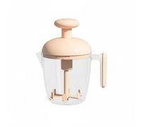 Baoblaze Sbattitore Manuale Semi Automatico Frullino Frusta Mescolatore Manuale con Scarico Schiuma Resistente E Impugnatura Sicura Adatto a Creazioni di Dolci Colazioni Professionale, Rosa
