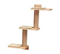 Baoblaze Scaffali da Parete per Gatti 3 in 1, mobili per Animali Domestici, Torre di Arrampicata a 3 Strati, per Gatti da Parete per Saltare, graffiare,