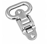 Baoblaze Scaletto Pieghevole in Acciaio Inossidabile con Superficie Ovale Antiscivolo per con Predisposti per il Fissaggio Adatta per Uso Marino E Allaperto, 108x40mm