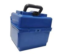 Baoblaze Scatola portabatterie per Professionale con Maniglia Pieghevole, Custodia per Il Trasporto, Contenitore per Batteria, per Veicoli, Blu