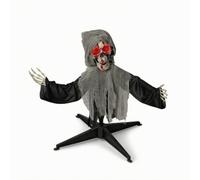 Baoblaze Scheletro Animato di Halloween con Effetti E Sensore di Movimento con Teschio Dagli Occhi Rossi E Base Stabile per Decorazioni da Terrore in Casa O Giardino