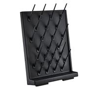 Baoblaze Scolabottiglie per bottiglie di vetro da laboratorio pioli Scolapiatti per provette da 4,7x15,7x21,6 pollici, Nero