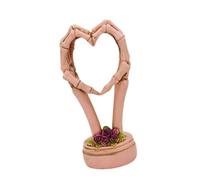 Baoblaze Scultura di Mani a Forma di Cuore per Halloween, Decorazione di Halloween, Statua Da Scrivania con Gesto Della Mano, per Soggiorno, Corridoio, Scaffal, Rosa