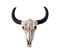 Baoblaze Scultura di Teschio di Toro Ornamento di Testa di Teschio di Mucca per La Decorazione Della Parete Del Soggiorno