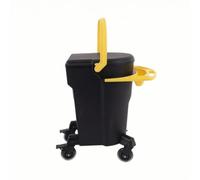 Baoblaze Secchio Lavaggio Auto Secchio per Lavaggio Secchio con Manico Secchio con Coperchio in Polipropilene con Base Interna a Griglia E Struttura