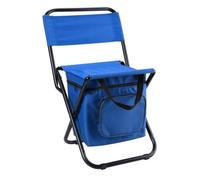 Baoblaze Sedia Pieghevole da Esterno Sedia Campeggio Sgabello Pesca Poltroncina Portatile con Scomparto Sotto Sedile in Tessuto Oxford con Telaio Metallo, color to 1