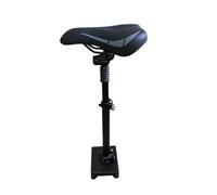 Baoblaze Sedile Pieghevole Sella Ergonomica Cuscino Morbido Base Rettangolare Ammortizzazione a Molla Acciaio al Carbonio Accessorio Compatto Adatto a Scooter, Standard, Nero