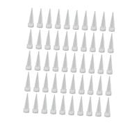 Baoblaze Set di 50 ugelli per calafataggio, strumenti di finitura, riparazioni, forniture leggere, applicatori di ugelli per calafataggio per pareti di, Lunghezza 3.7 Cm