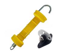 Baoblaze Set di Maniglie per Cancello Elettrico con Ancoraggio, Installazione Semplice, Ricambi per Recinzione, Giallo