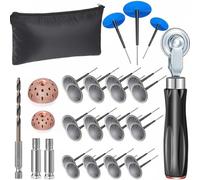 Baoblaze Set Tubeless 29 Pezzi con Strumento a Spirale E Due Inserti Metallici con Testine Ruvide per Riparazione di Forature Adatto per E