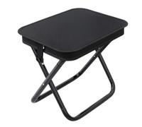 Baoblaze Sgabello Pieghevole Portatile Sgabello da Campeggio Sedia Richiudibile Seduta Compatta in Acciaio E Tessuto Salvaspazio con Telaio Adatto per, Nero, style to 3