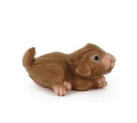 Baoblaze Simulazione Bambini Soprammobile Animale Cane Realistico Figura Miniatura Decorativa Silicone Corpo Compatto Stabilità su Superfici Piane Adatta per , Cane Domestico Con Pelo Giallo
