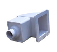 Baoblaze Skimmer Piscina Pulitore Aspiratore Raccoglitore Detriti con Bocca Quadrata E Convogliatore Inclinato per Assorbimento Costante in Adatto per Piscine Interrate Piscine Fuori Domestiche